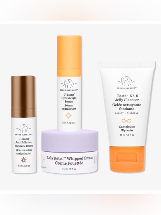 Drunk Elephant Other - New Drunk Elephant Skincare Minis Lala Retro D-Bronzi C-Luma Hydrabright Serum